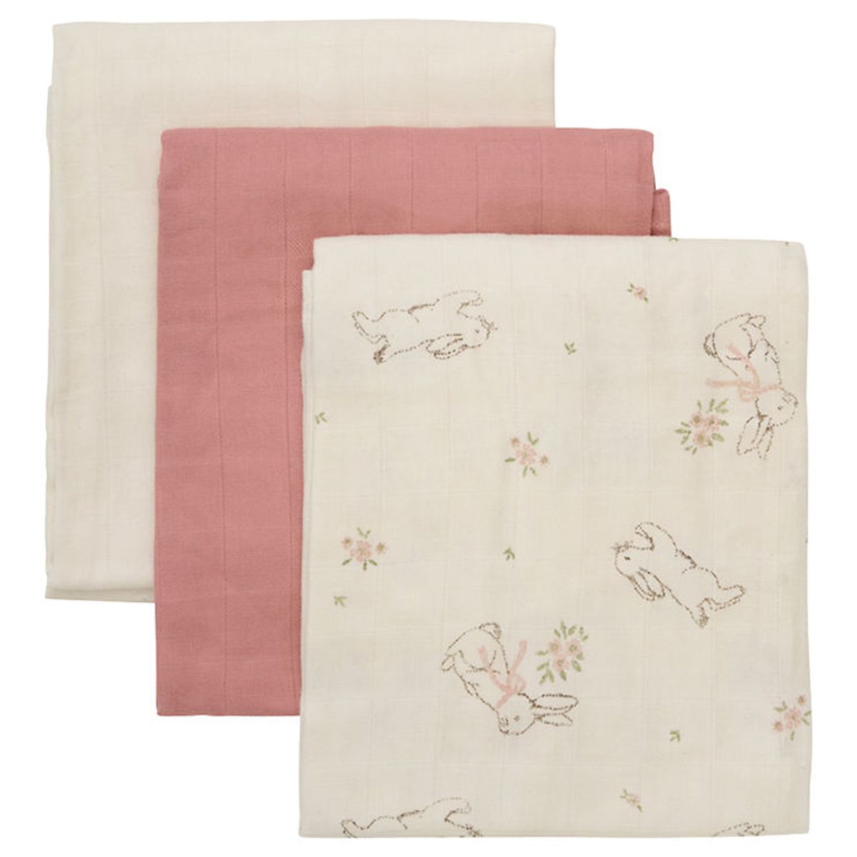 Pippi Stofbleer - 3-pak - 70x70 cm - Rose Tan