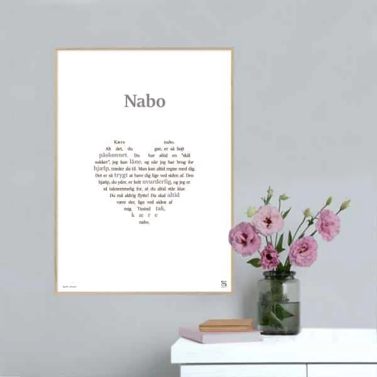 Plakat som hylder din nabo - 21 x 30 cm / Small / lodret