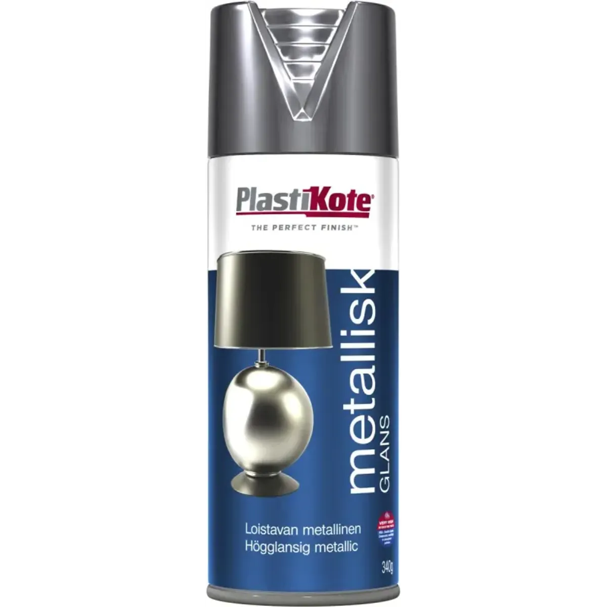 Plasti Kote Brilliant Metallic - 161 Sølv - 400ml