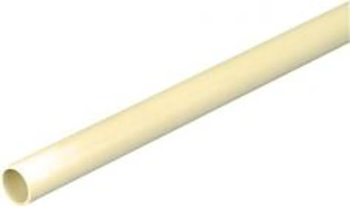 PLASTRØR STIVE 32MM (1 1/4") PVC GUL/HV