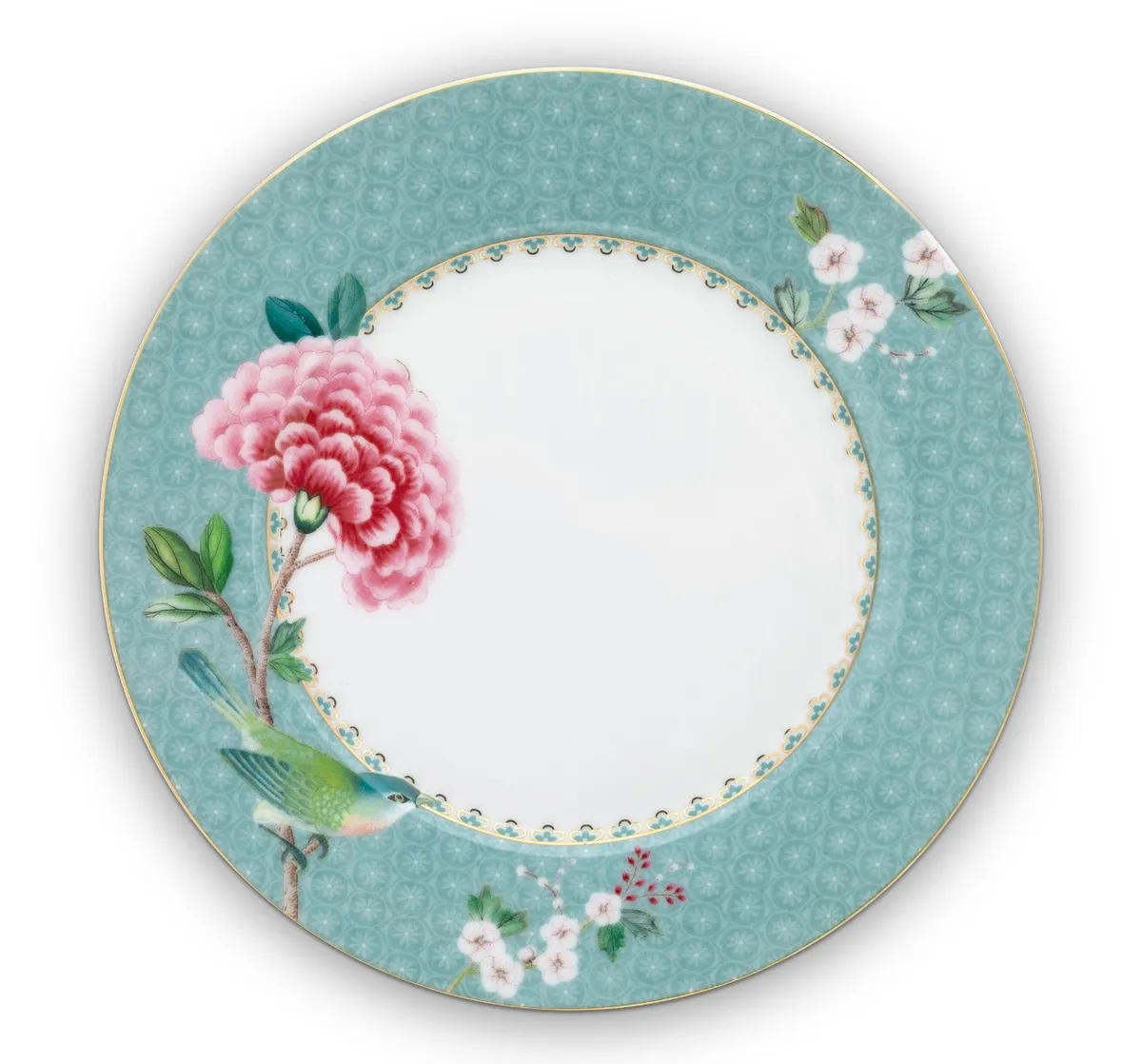 Plate Blushing Birds Blue 21cm