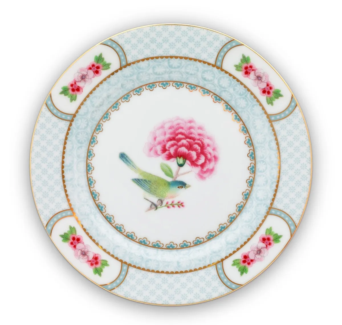 Plate Blushing Birds White 17cm