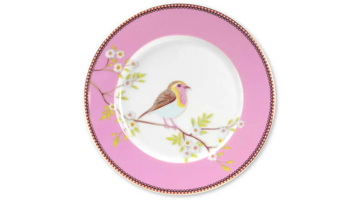 Plate Early Bird Pink 21cm