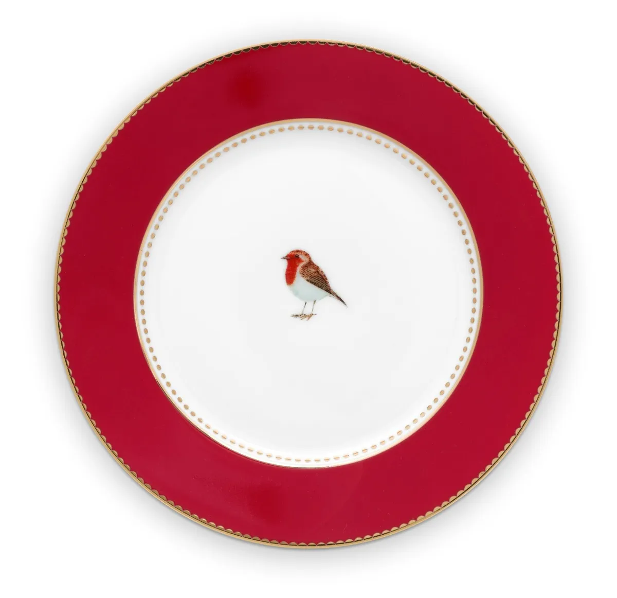 Plate Love Birds Red 17cm