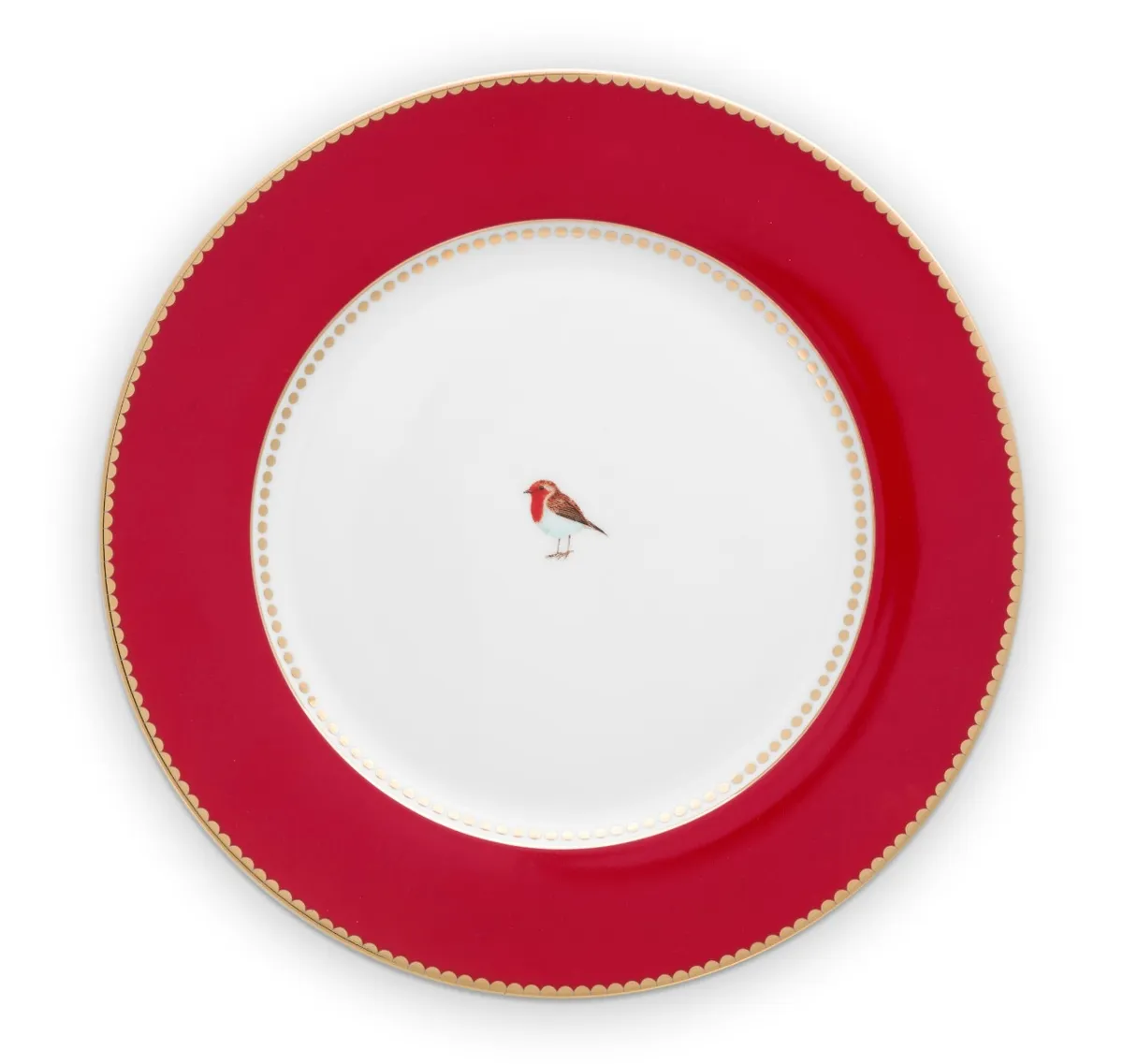 Plate Love Birds Red 26.5cm