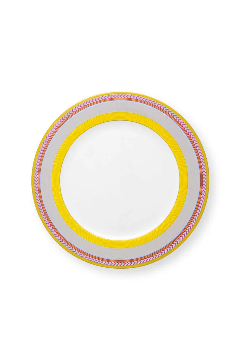 Plate Pip Chique Stripes Yellow 28cm