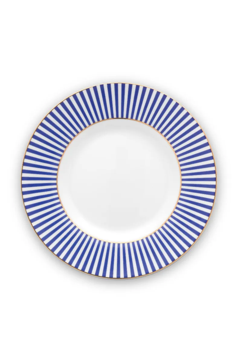 Plate Royal Stripes Blue 17cm