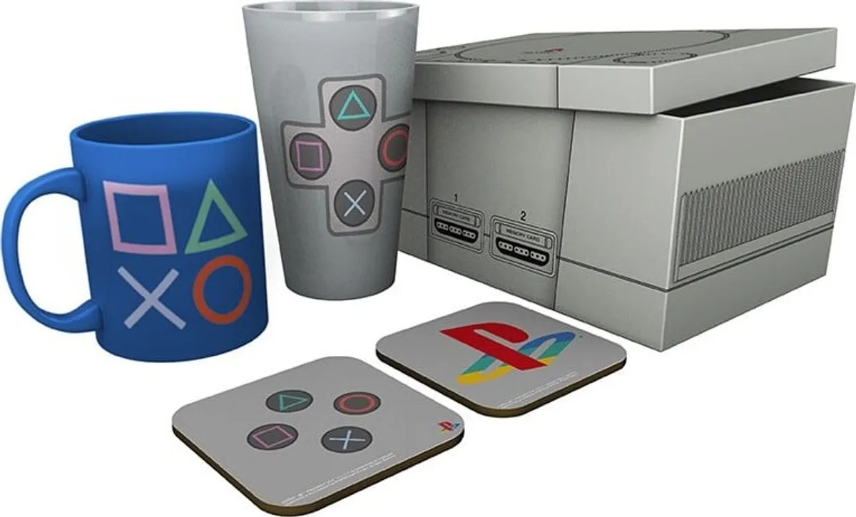 Playstation - Box Glass Xxl + Mug + 2 Coasters Classic 2019