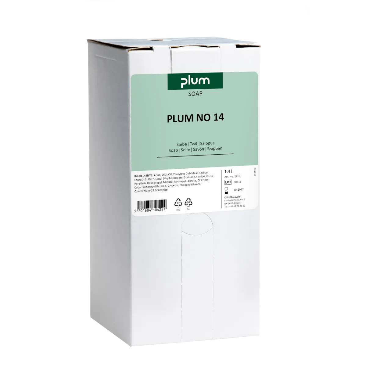 Plum, Cremesæbe No. 14 1,4 L., til MultiPlum dispenser