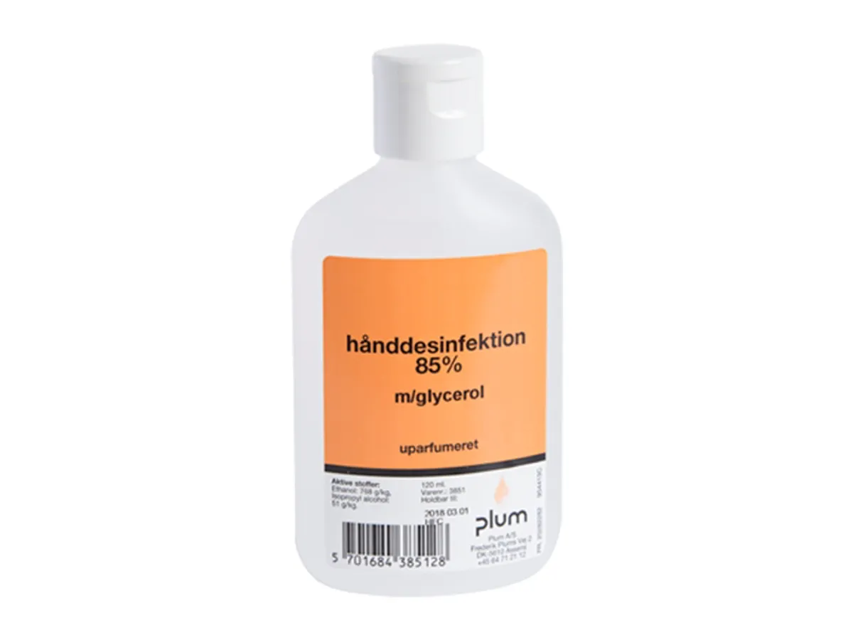 Plum Hånddesinfektion 85% 120 ml.