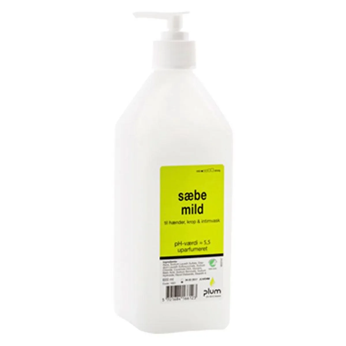 Plum mild cremesæbe, svanemærket uden parfume, 600ml