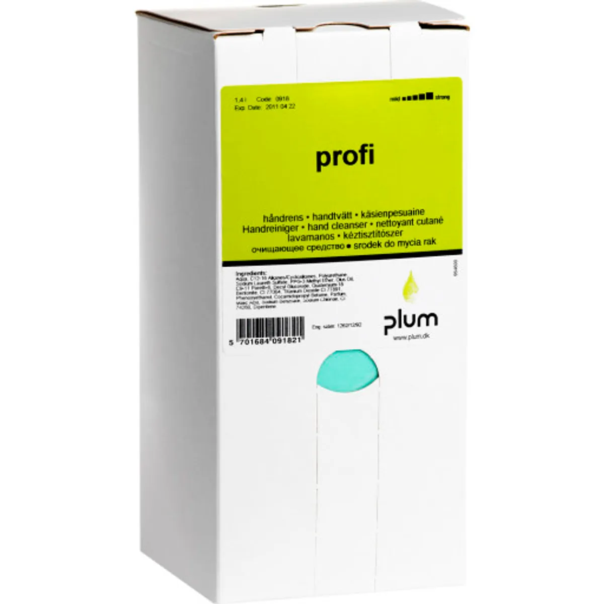 Plum Profi håndrens, til dispenser, 1,4 liter