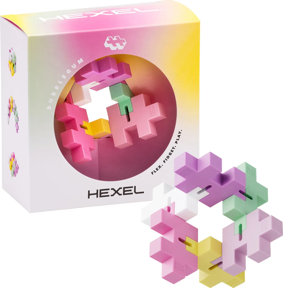 Plus-plus - Hexel - Bubblegum - Fidget Legetøj