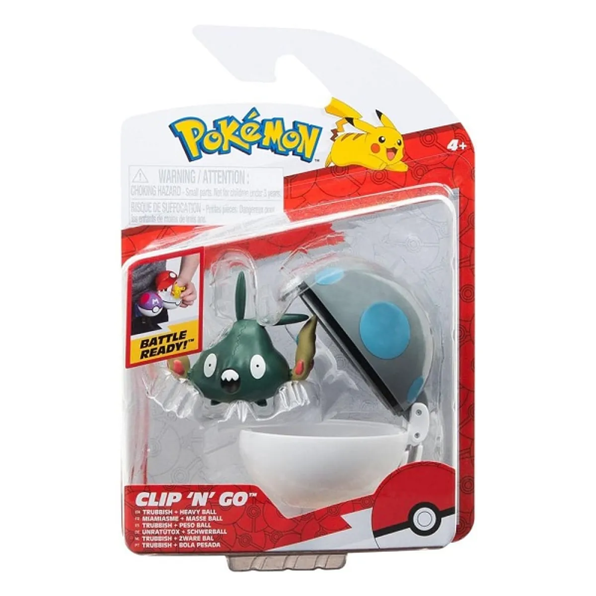 PokÃ©mon - Clip 'N' Go PokÃ©ball: Trubbish & PokÃ© Ball (Figur med PokÃ©ball)