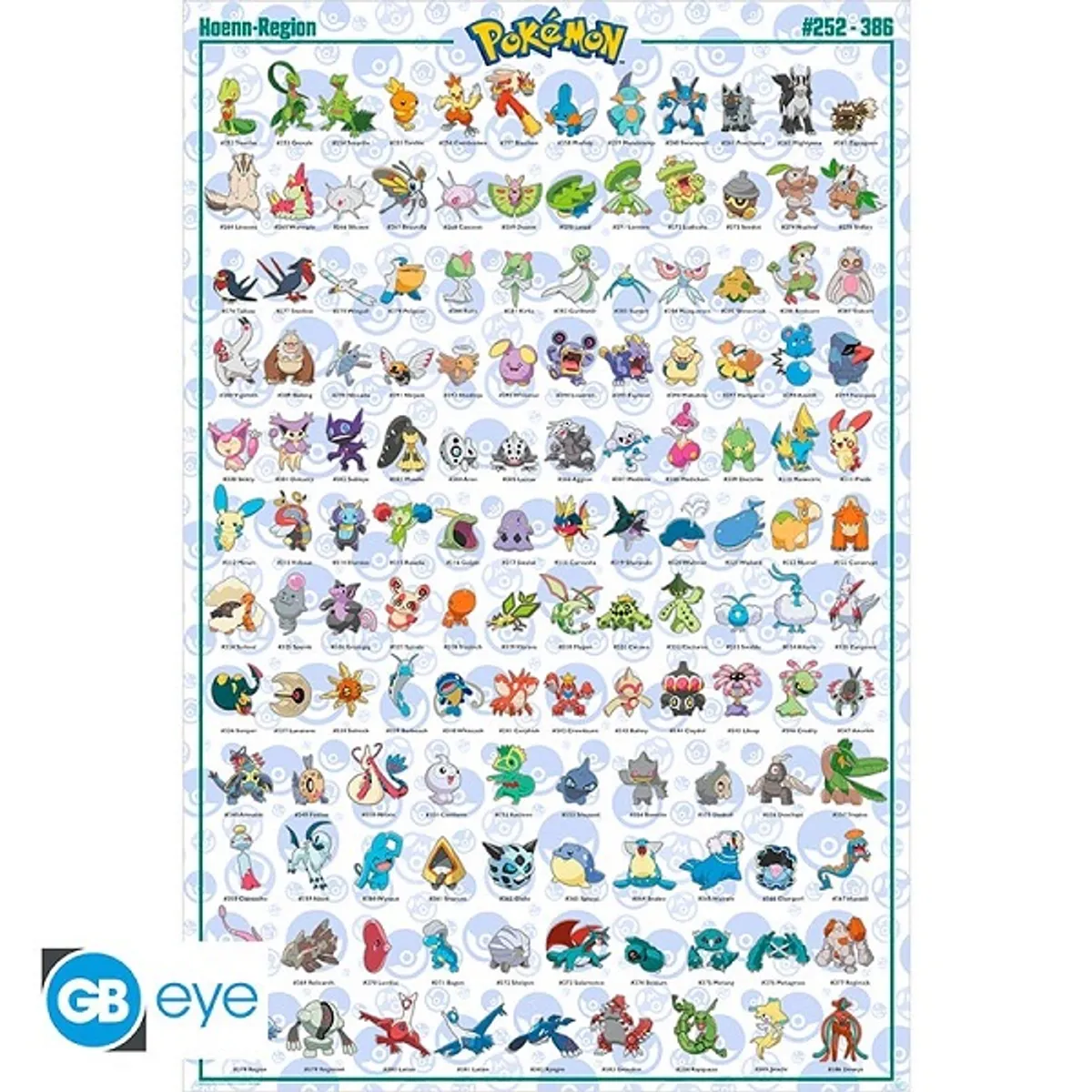 PokÃ©mon - Hoenn Pokemon English - Poster/Plakat 61x91.5cm