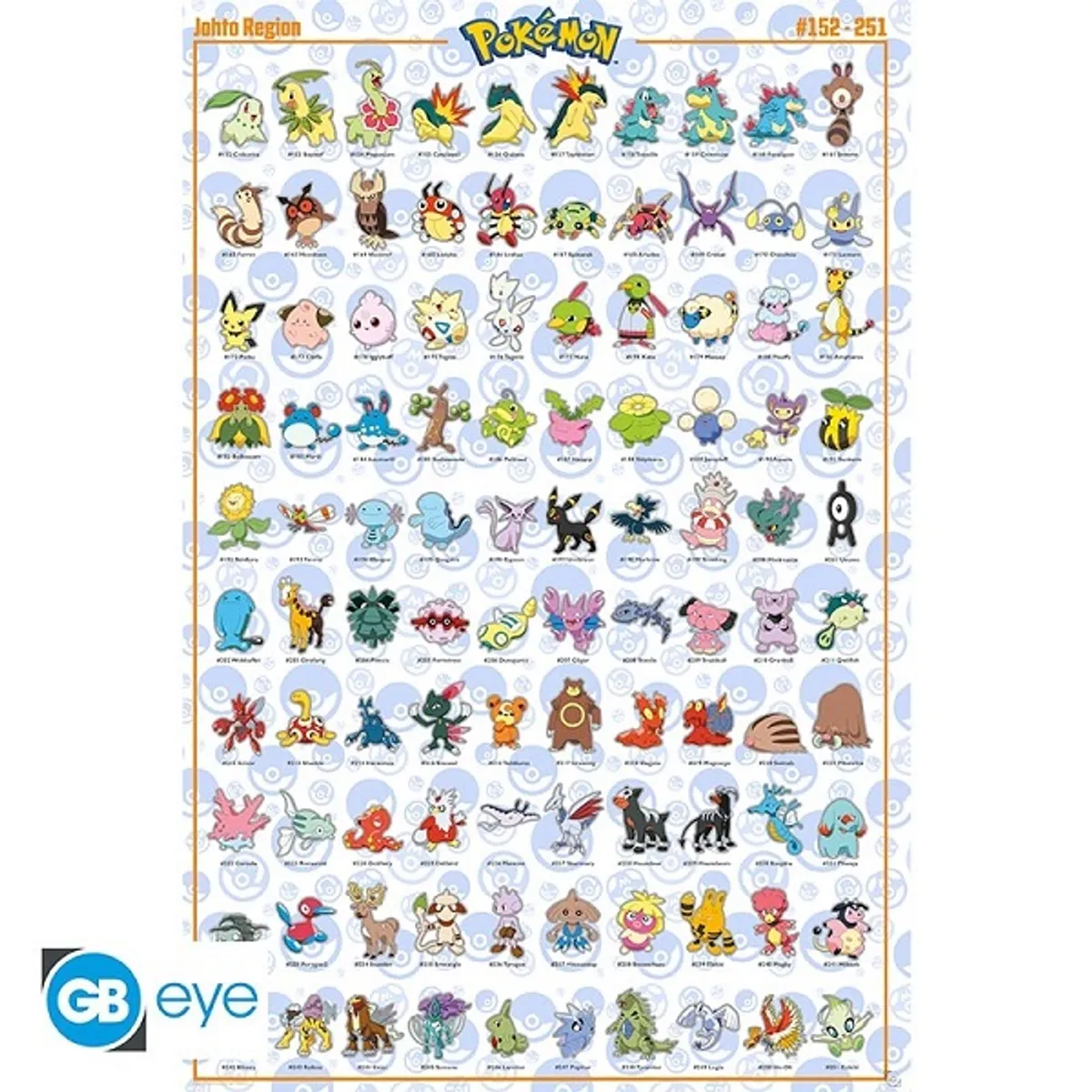 PokÃ©mon - Johto - Poster/Plakat 61x91.5cm