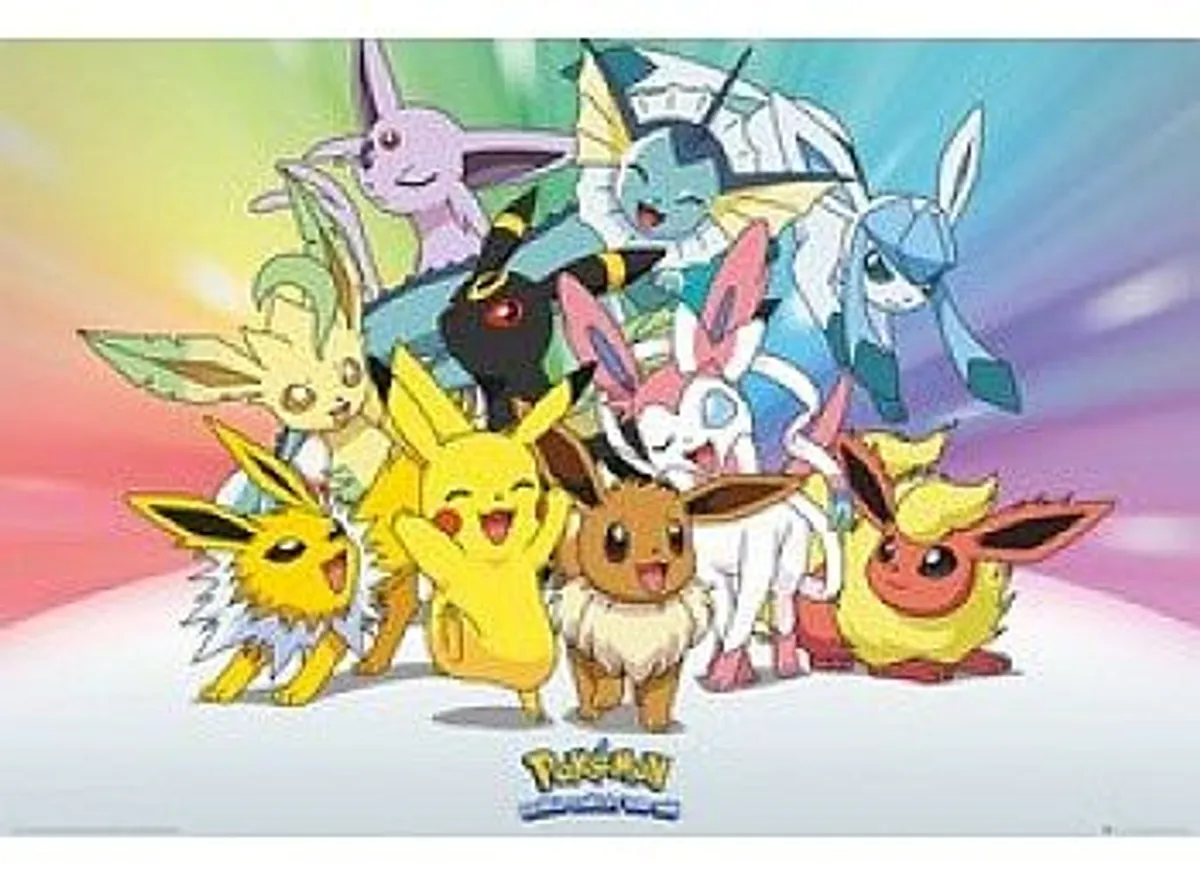 PokÃ©mon - Poster/Plakat - Eeveelutions 91.5x61cm