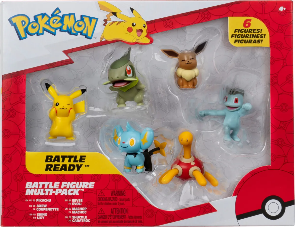 Pokémon Battle Figurer - 6-pak