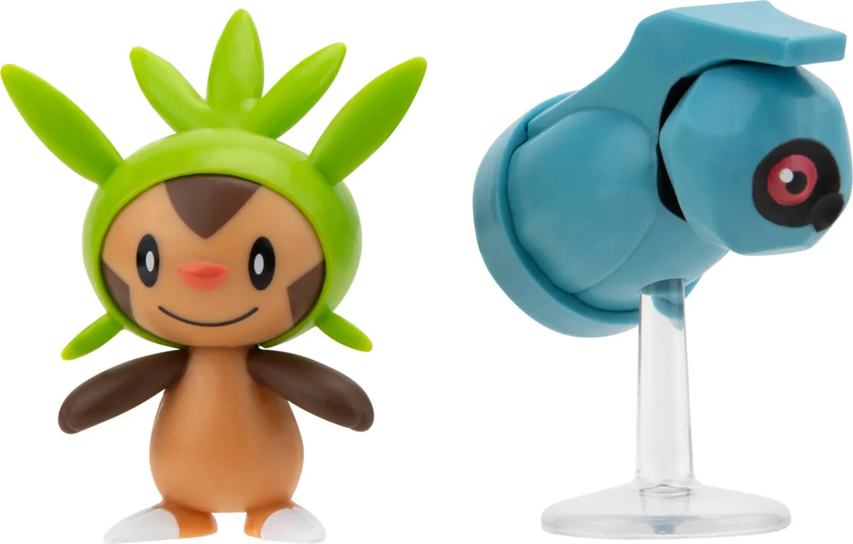 Pokémon - Battle Figurer - Chespin Og Beldum