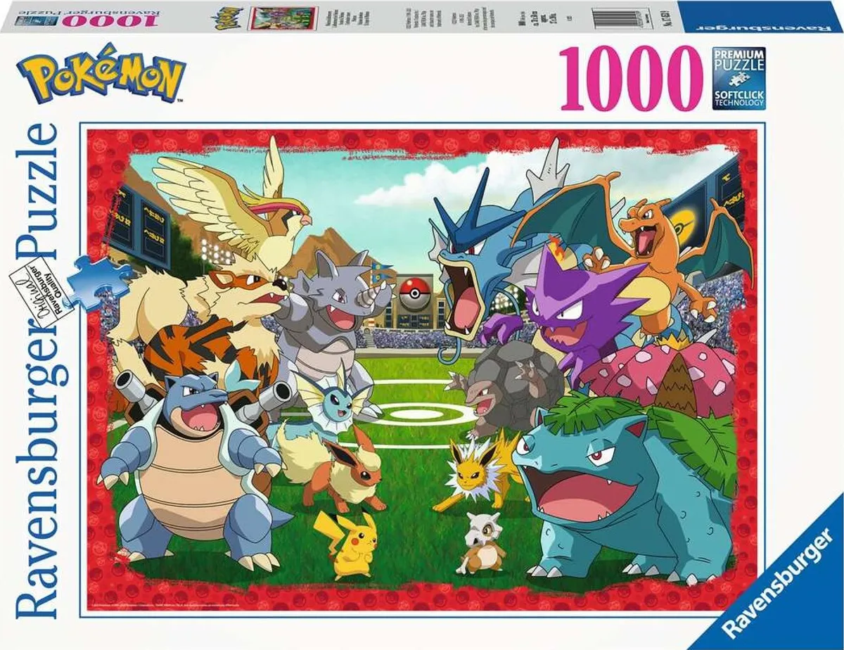 Pokémon Puslespil - 1000 Brikker - Ravensburger