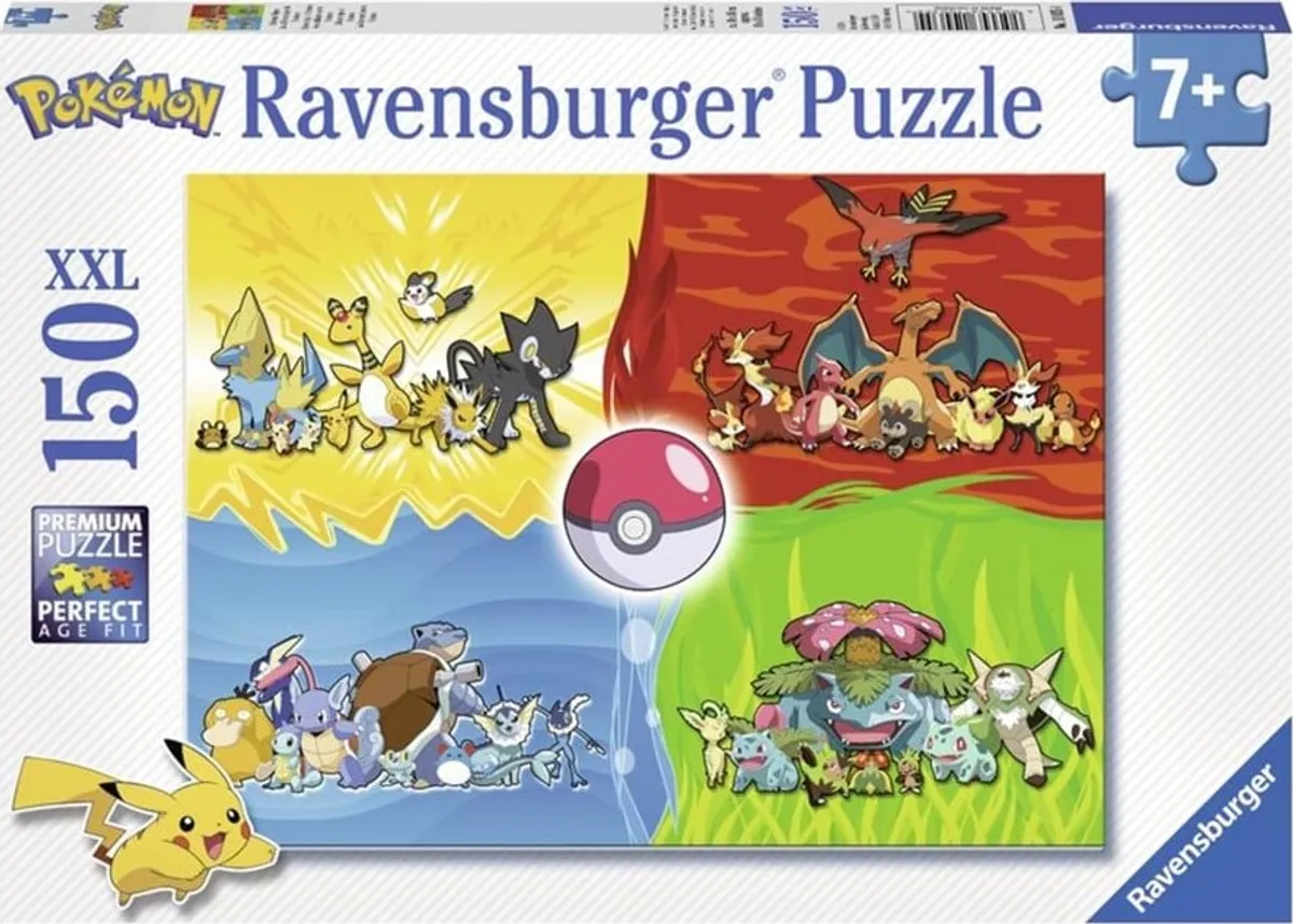 Pokémon Puslespil - 150 Xxl Brikker - Ravensburger