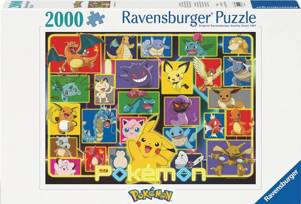 Pokémon Puslespil - 2000 Brikker - Ravensburger