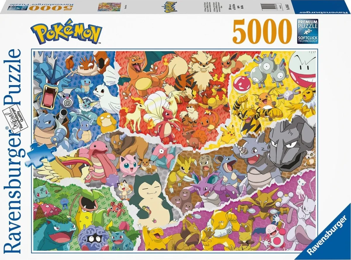 Pokémon Puslespil - 5000 Brikker - Ravensburger