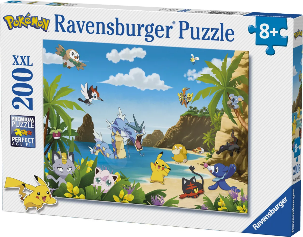 Pokémon Puslespil - Catch Em All - 200 Xxl Brikker - Ravensburger