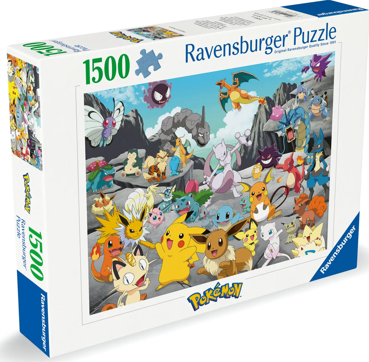 Pokémon Puslespil - Classics - 1500 Brikker - Ravensburger