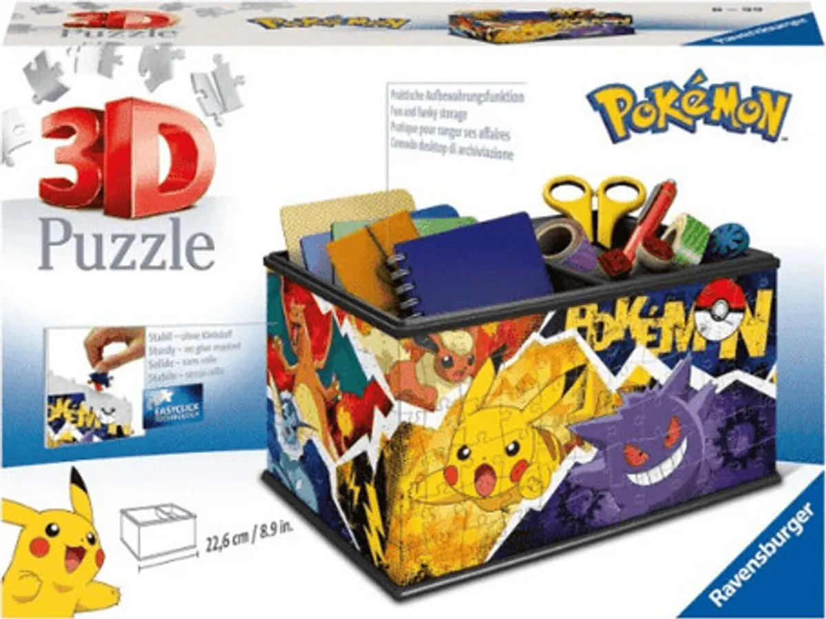 Pokémon Puslespil - Storage Box - 216 Brikker - Ravensburger