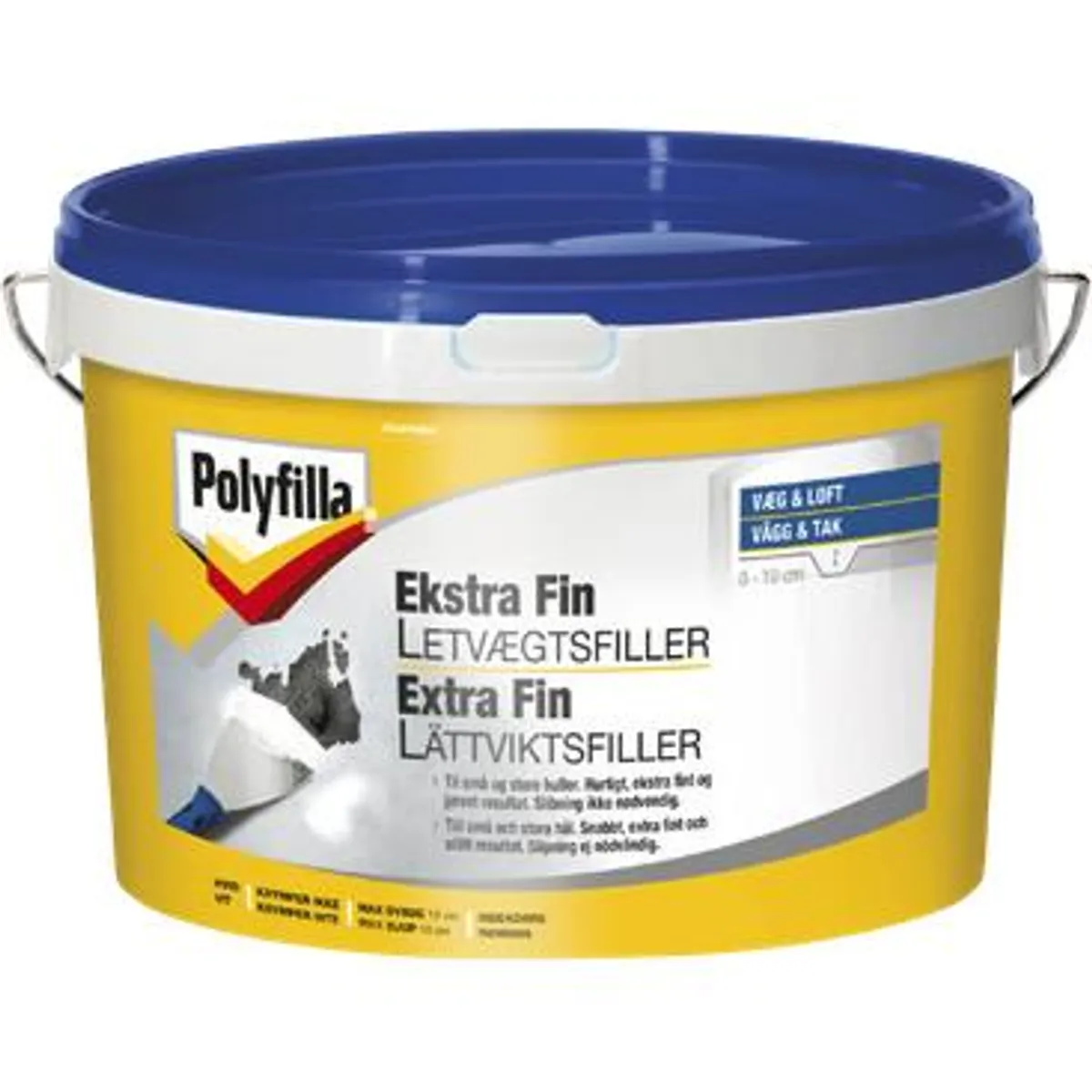 Polyfilla Ekstra Fin Letvægtsfiller 2.5 ltr.