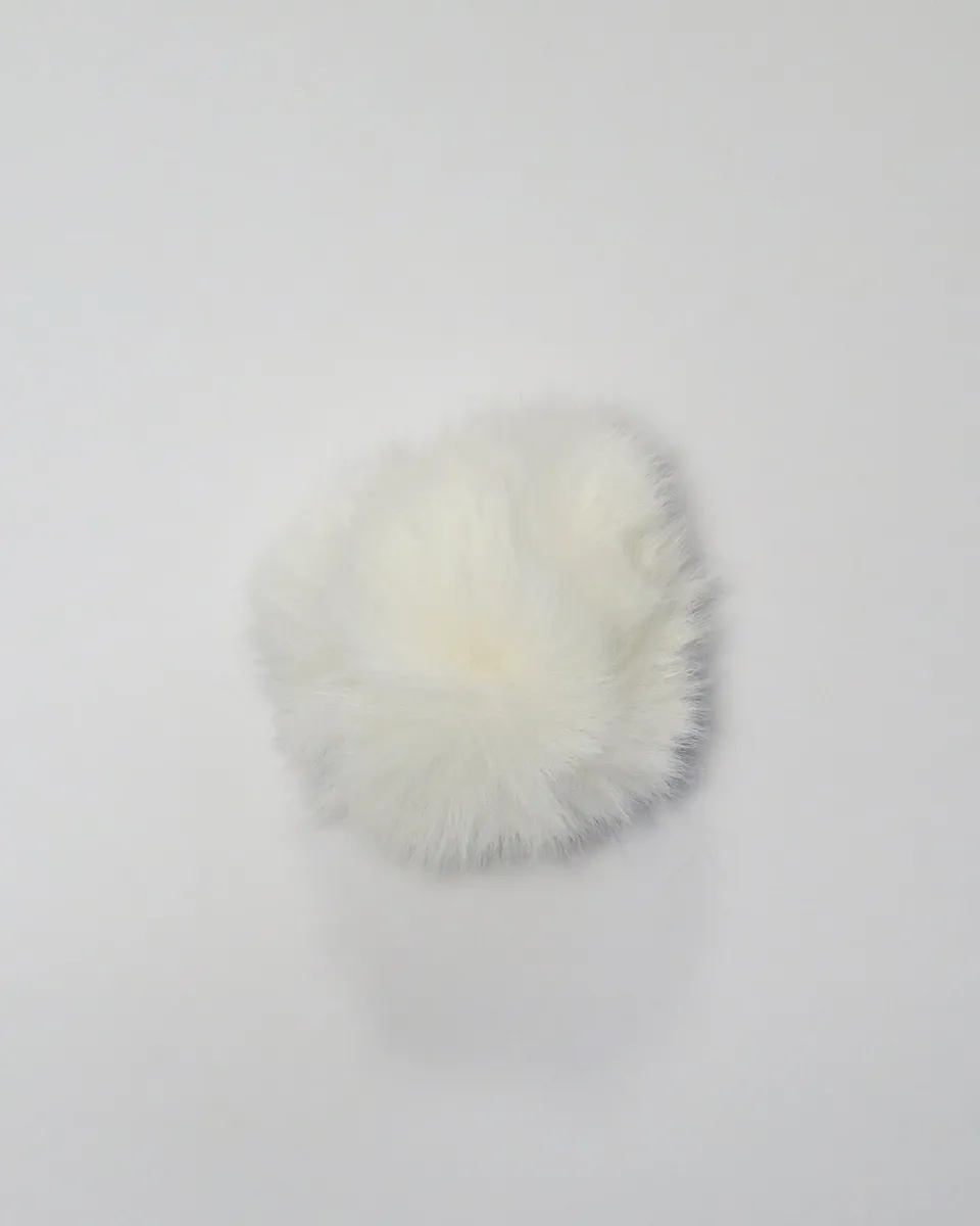 Pom pom - Akryl - Hvid 80 mm