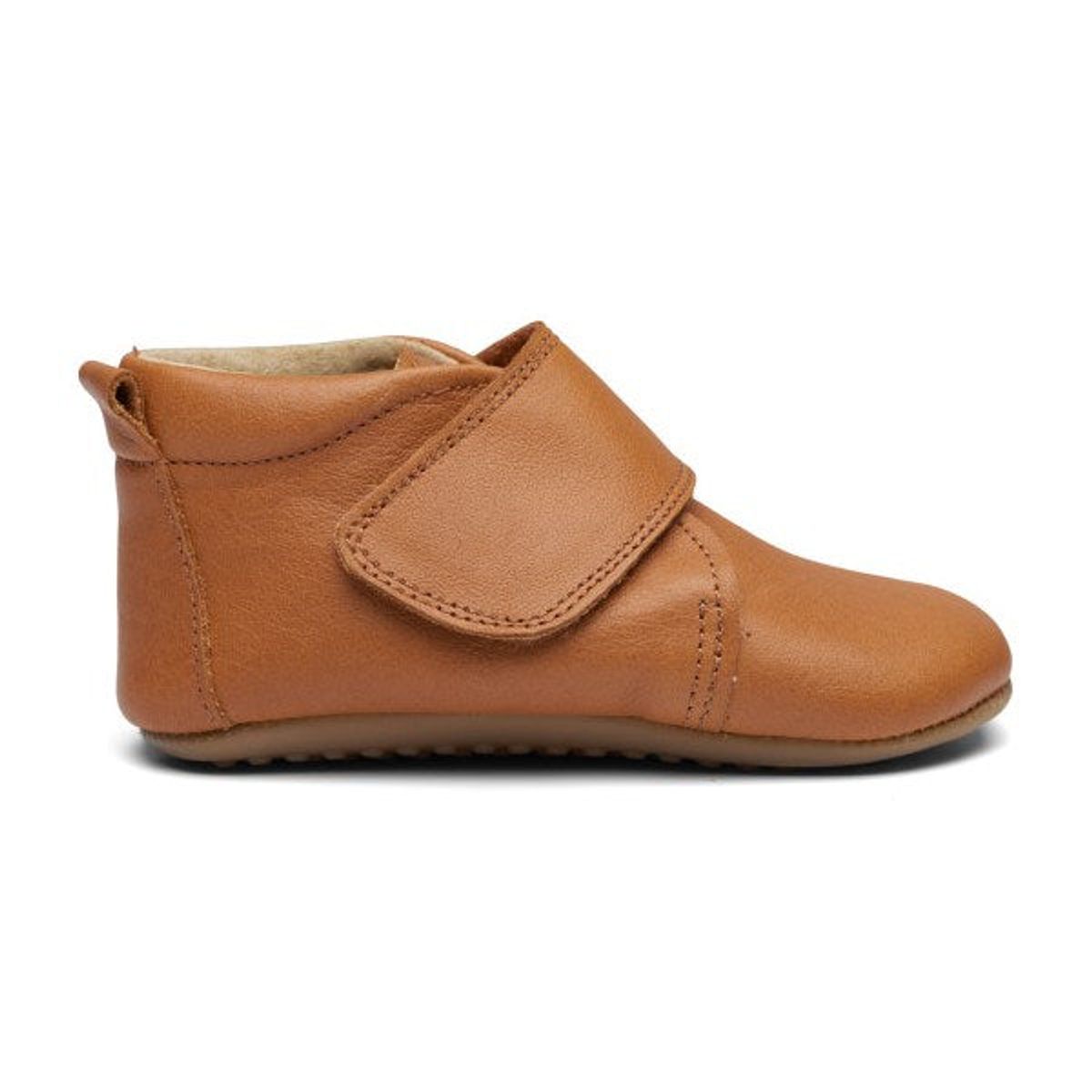 Pom Pom - Hjemmesko Velcro - Camel - 24