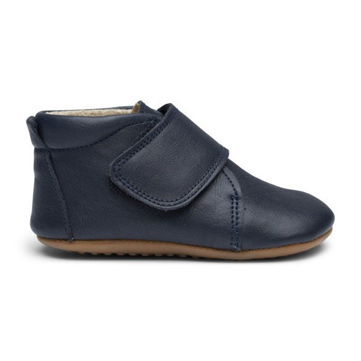 Pom Pom - Hjemmesko Velcro - Navy - 23