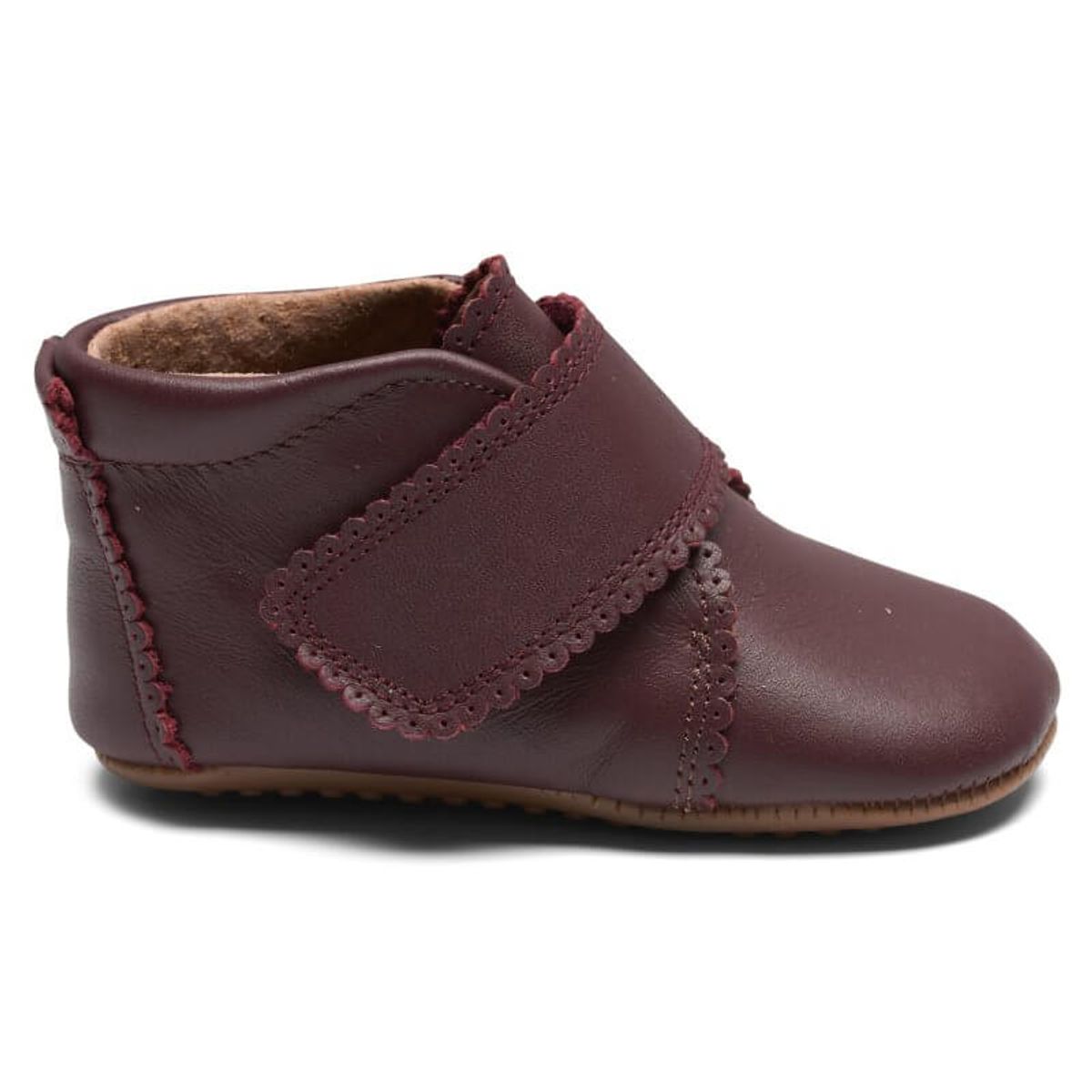 Pom Pom - Hjemmesko Velcro Scallops - Bordeaux - 21