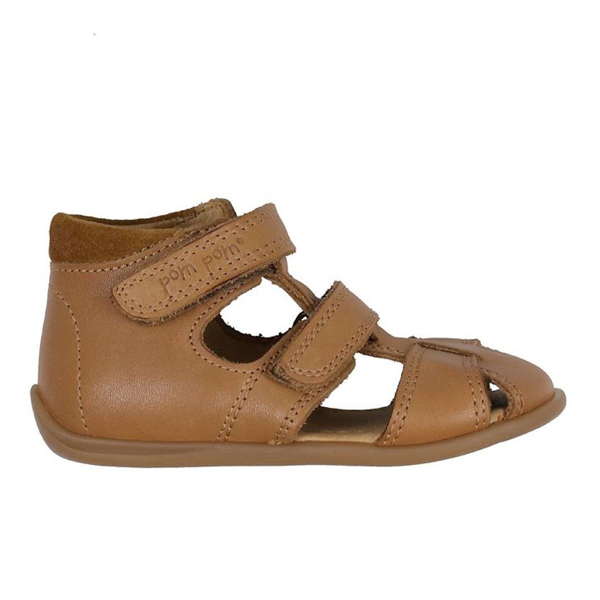 Pom Pom Sandaler - Starters Two Velcro - Camel