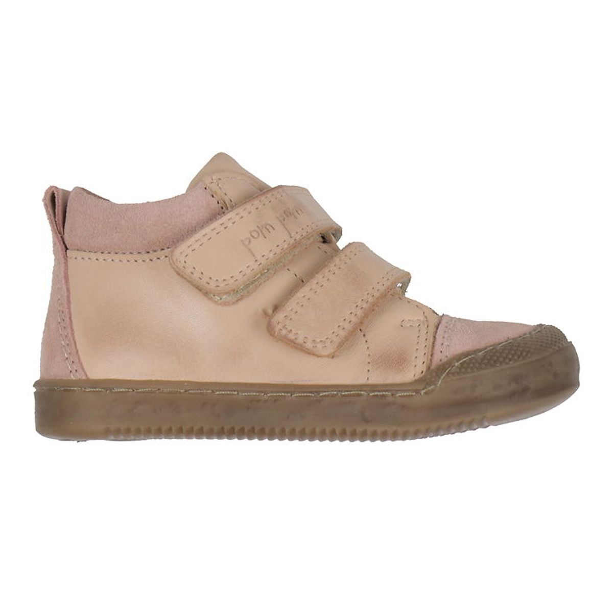 Pom Pom Sko - Sneaker Velcro - Old Rose