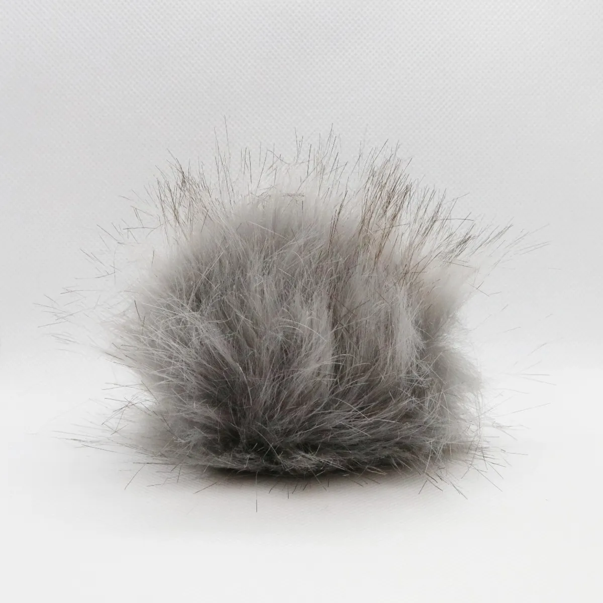 Pompon, akryl, 120 mm, grå