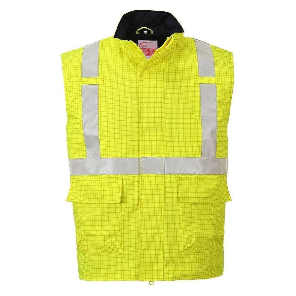 Portwest Bizflame regn hi-vis antistatisk FR bodywarmer S776