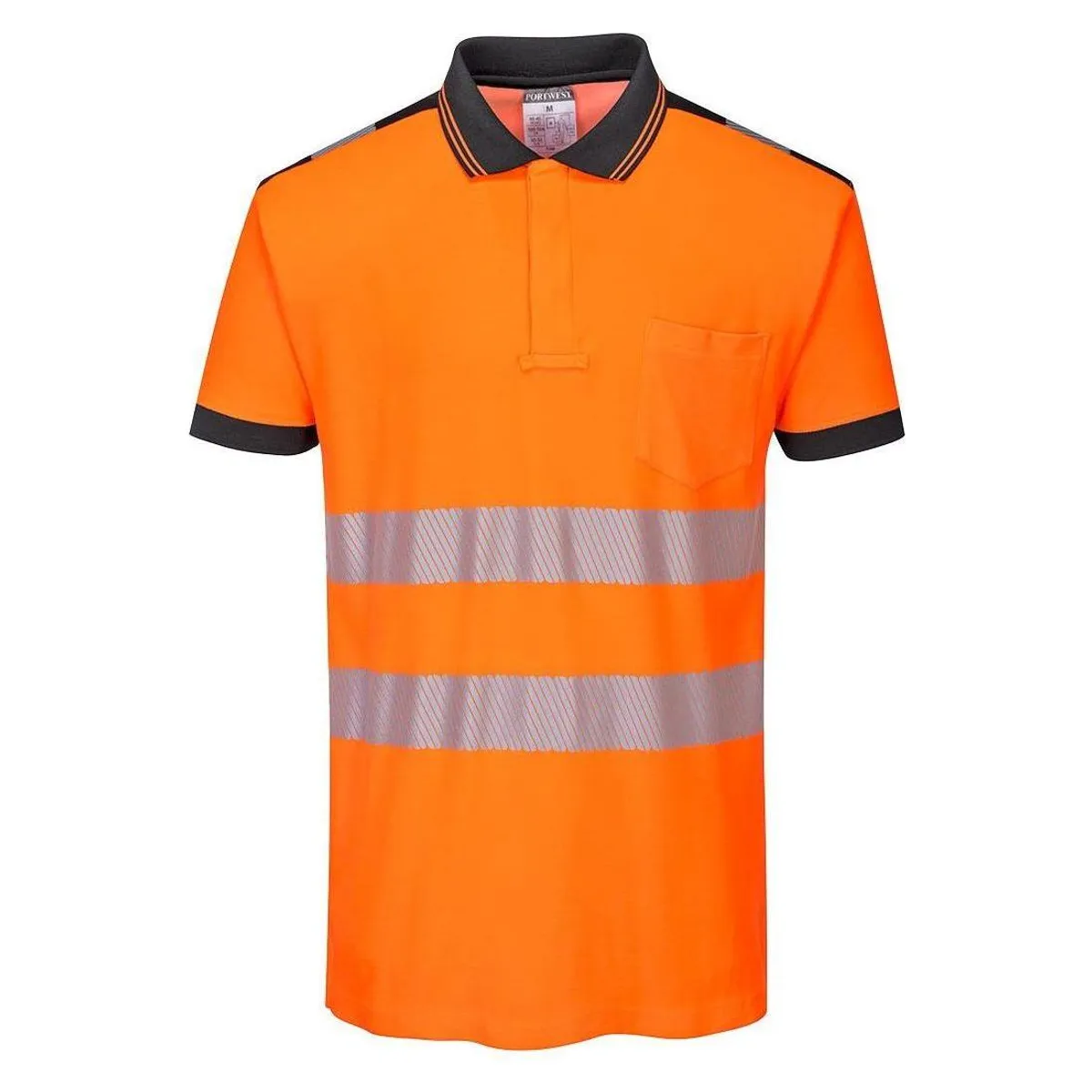 Portwest PW3 Hi-vis bomulds comfort Poloshirts T180