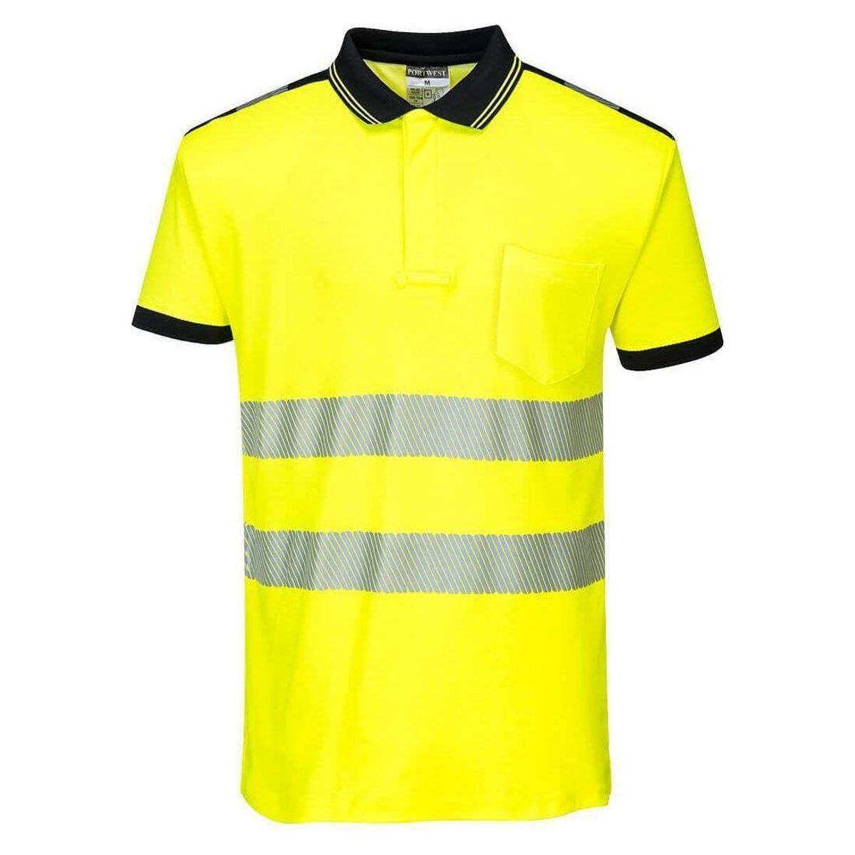 Portwest PW3 Hi-vis bomulds comfort Poloshirts T180