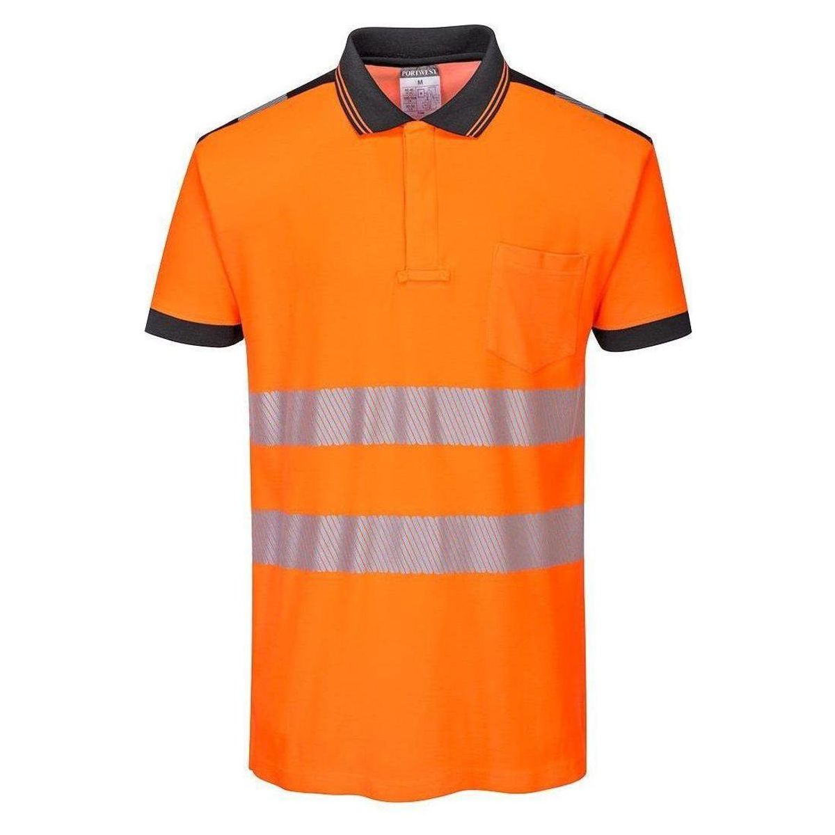 Portwest PW3 Hi-vis bomulds comfort Poloshirts T180