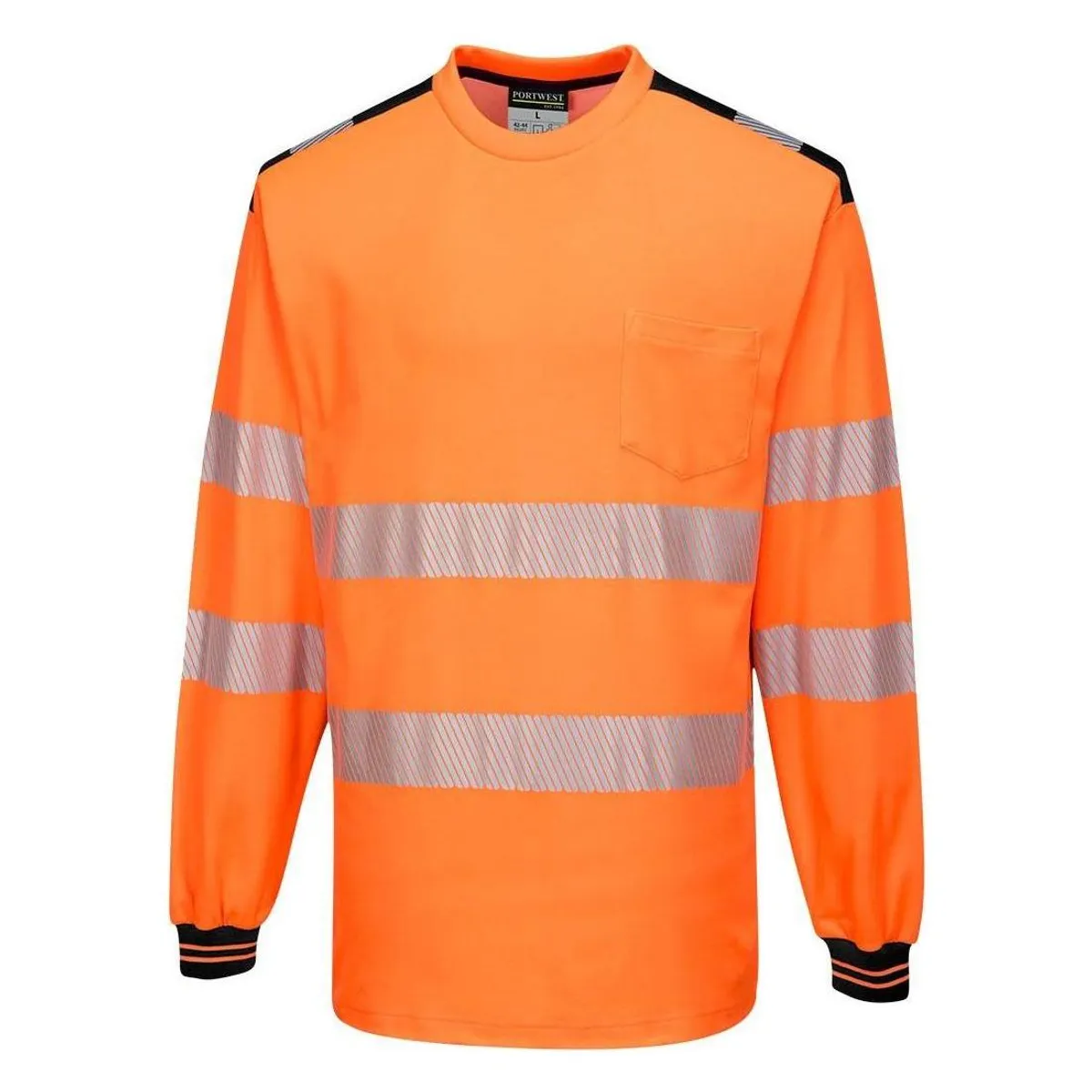 Portwest PW3 Hi-Vis Langærmet T-shirt T185