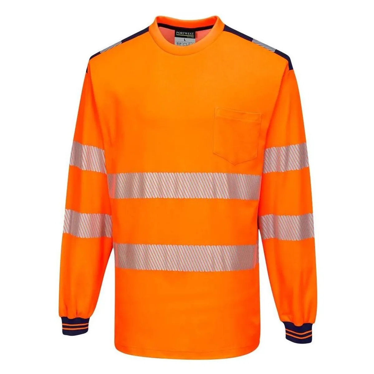 Portwest PW3 Hi-Vis Langærmet T-shirt T185