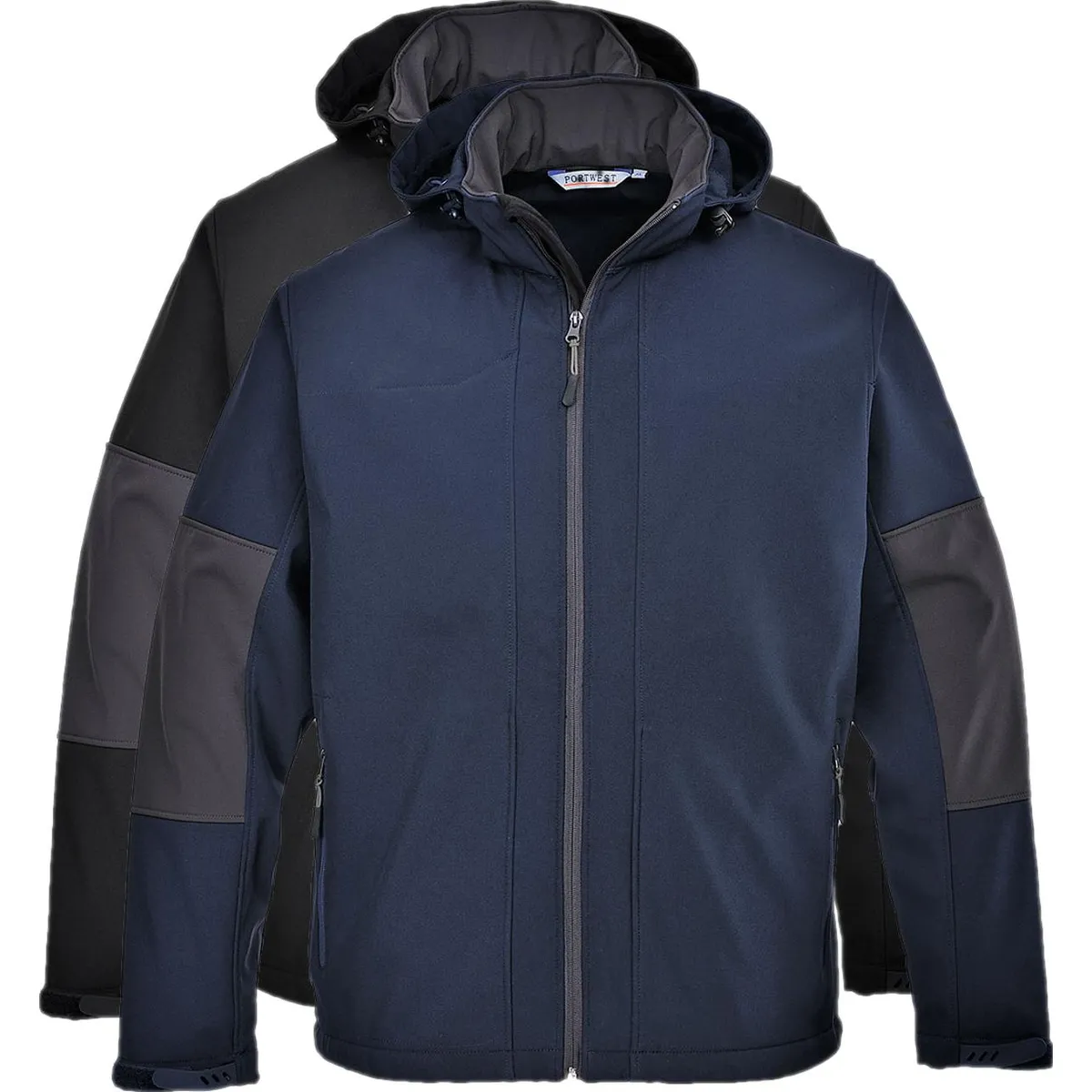 Portwest TK53 Softshell med Hætte (3Lags) S Navy