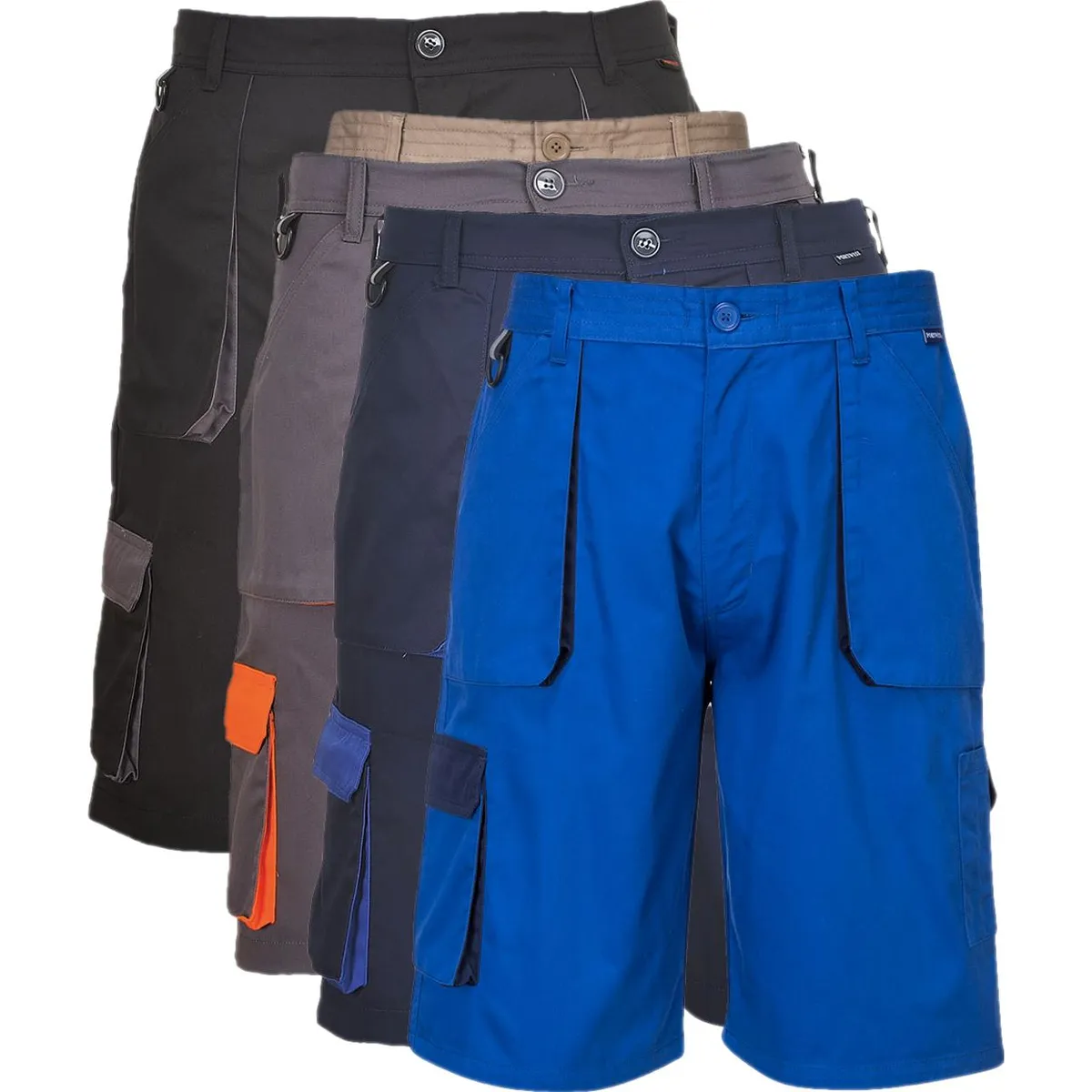 Portwest TX14 Portwest Texo Shorts Med Kontrast 2XL Grå