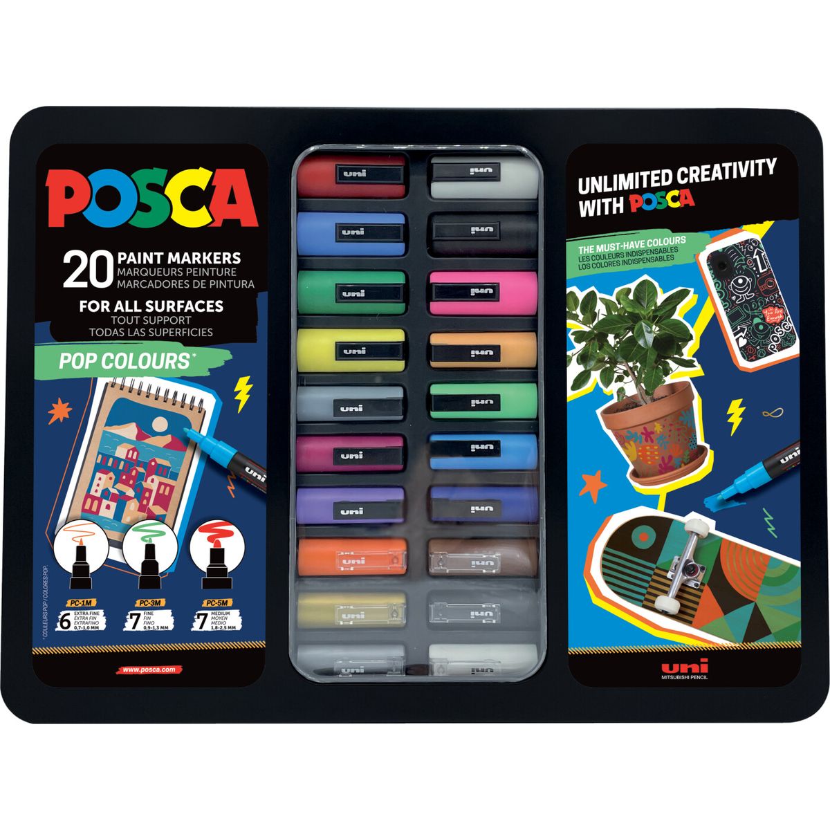 Posca - Metal Tin Pop Colours - (401535)