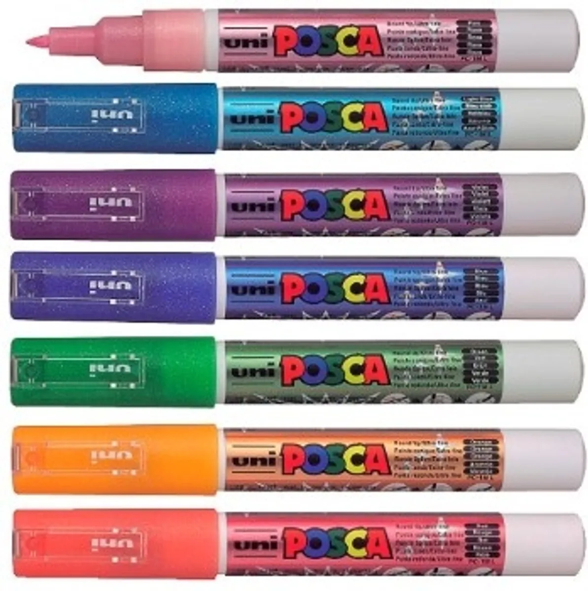 POSCA PC-3ML blue glitter