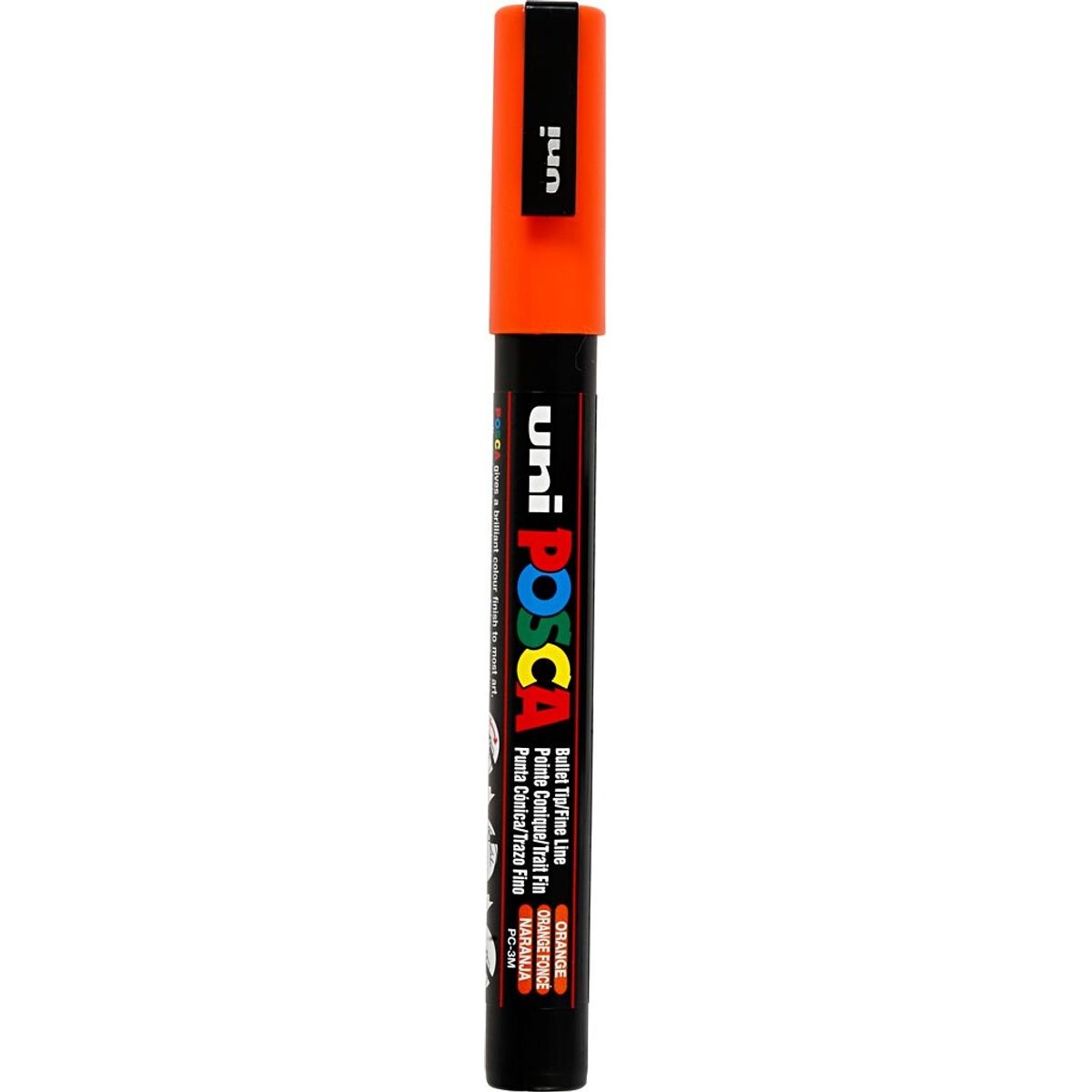 Posca Tusch - Nr. Pc-3m - Tykkelse 0,9-1,3 Mm - Orange