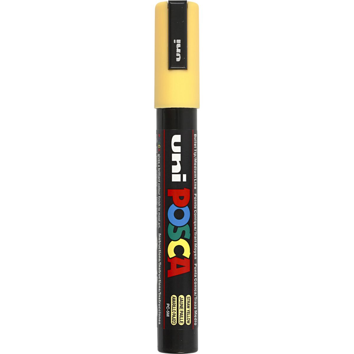 Posca Tusch - Nr. Pc-5m - Tykkelse 2,5 Mm - Straw Yellow